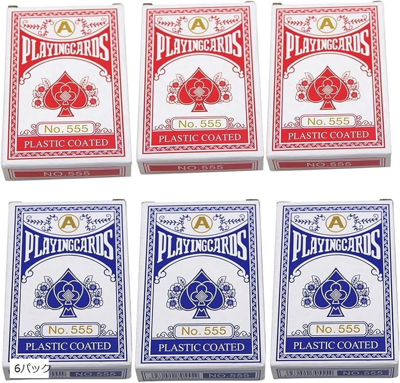 バカラ　トランプ 楽天市場】6パックセット トランプ 紙 バカラ ポーカー ブラック