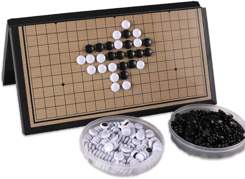 楽天市場】囲碁セット 木製折盤・碁石付き ボードゲーム 囲碁