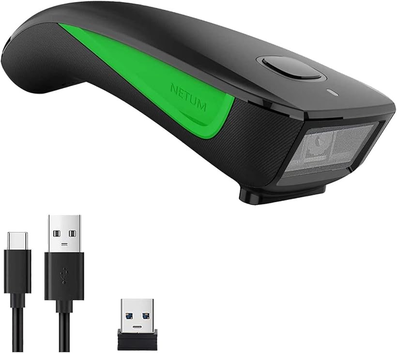 C740ミニバーコードスキャナー Bluetooth 2.4Gワイヤレス 有線3-in-1 バーコードスキャナーポータブルUSB CCDイメージリーダー サポート画面スキャン タブレット用 iPhone IPad Android
