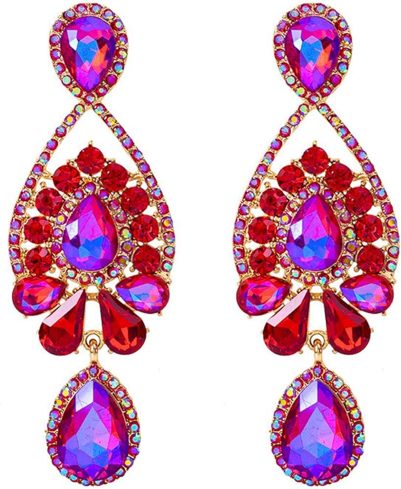 楽天市場】コンテスト ピアス ピンク ビジュー ロングピアス