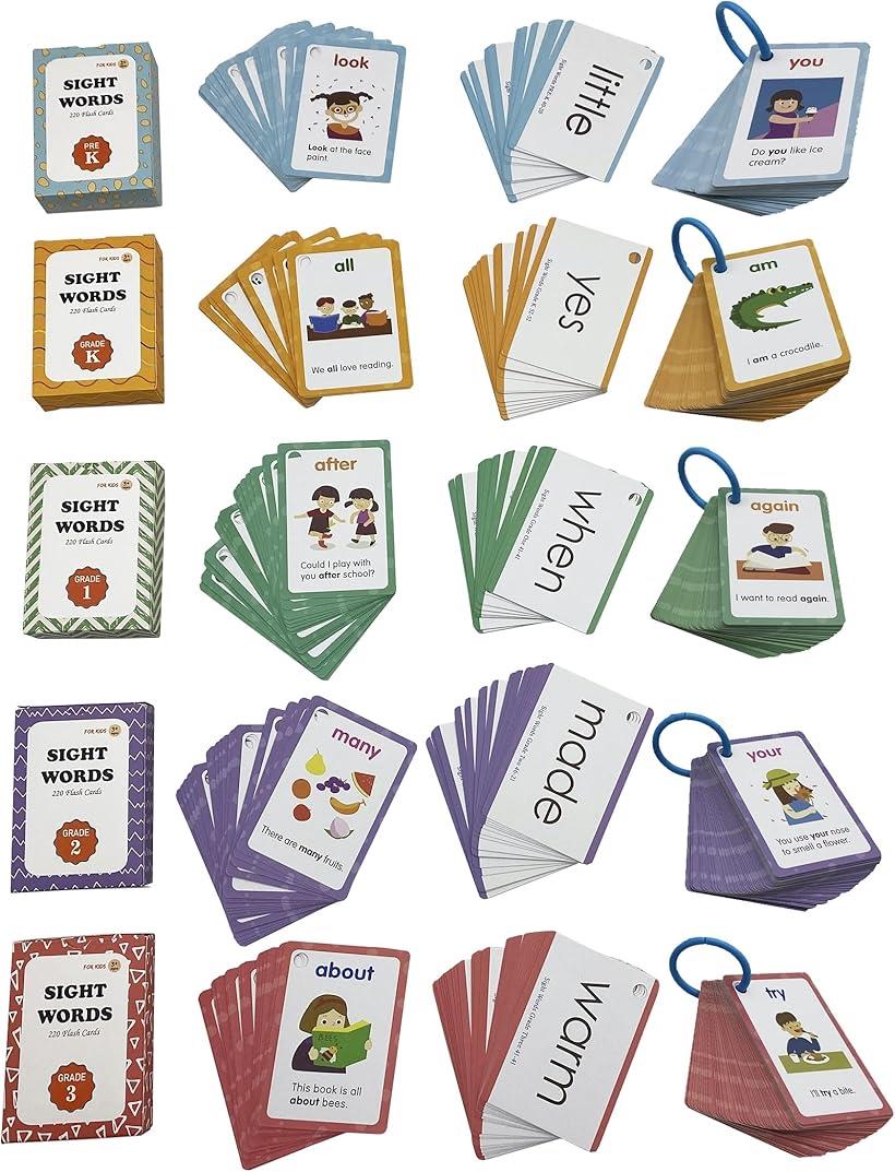 楽天市場】フラッシュカード 220枚 サイトワード sight word 英単語