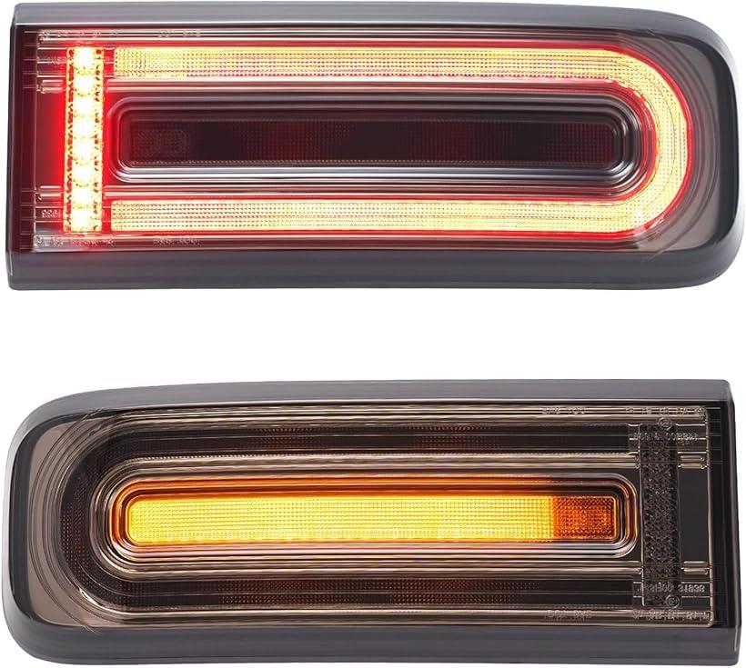 互換品・・ 互換品 ベンツ Gクラス W463A 2018-2024 W465 LED シーケンシャル ノーマル点灯との切替SW付 ウインカー テールランプ スモークレンズ 流れて光るゲレンデ ヴァーゲン G-Class G550