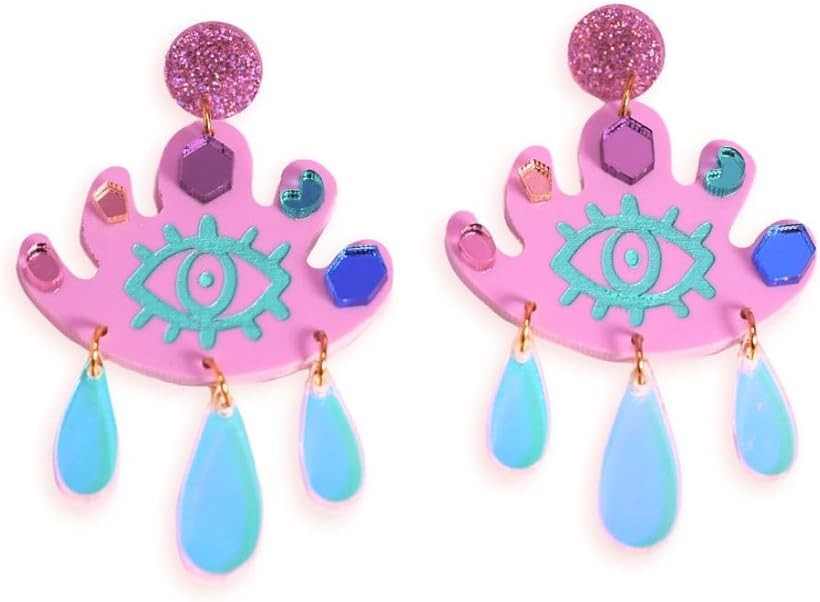 Magical Eye Earrings 神秘的なまなざし 魔法の瞳が煌めく マジカル アイ 眼 目 ピアス セット オーストラリア メルボルン｜エムラインストア