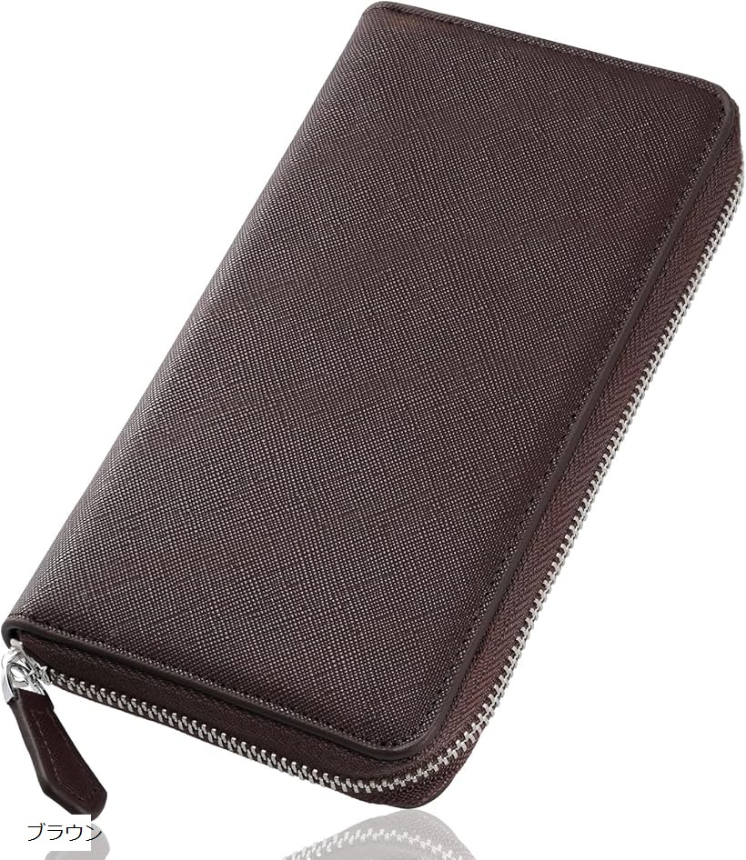 楽天市場】財布 黒 長財布 本革 メンズ長財布 大容量 ラウンド