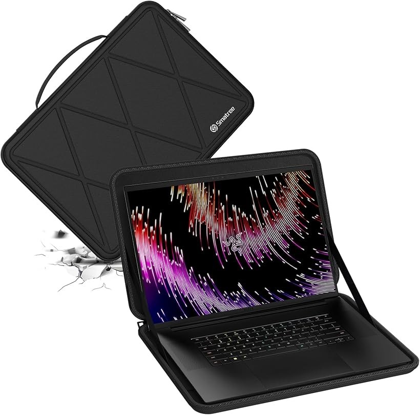 互換品 ハードEVA保護スリーブケース 18インチ Razer Blade ノートパソコン専用 ハードケース 耐衝撃ケース 防水 ノートブックバッグ M125 (Black, For Razer 18インチ(M125))|エムラインストア
