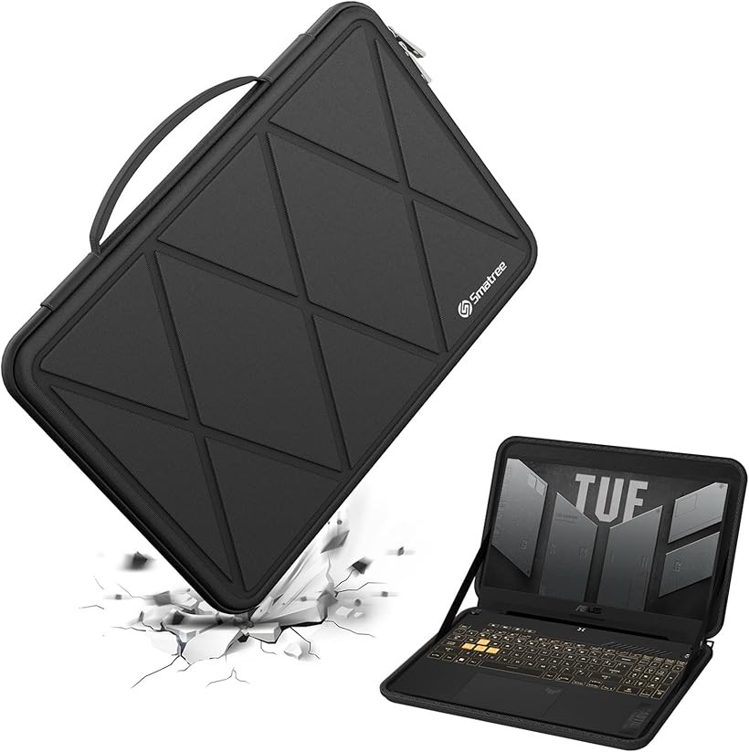 互換品 ハードEVA保護スリーブケース 15.6インチ ASUS TUF Gaming F15 2022/2021 と15.6インチ A15 2023 ラップトップ用 防水 (Black, For ASUS 15.6インチ（M94）)｜エムラインストア 8,316円