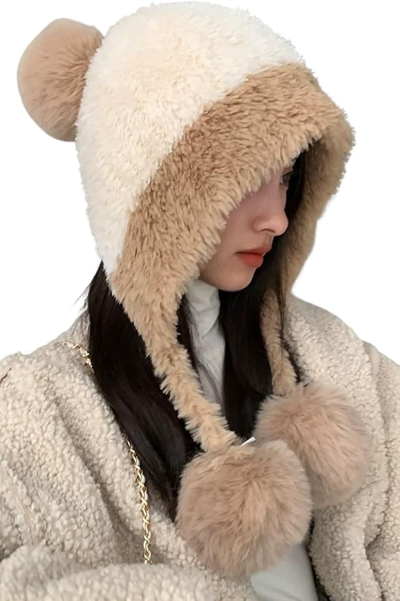【楽天市場】ニット帽 ポンポン 耳当て付き 帽子 スノボ スキー 可愛い 韓国 y2k ギャル サブカル系 紐付き ニットキャップ 防寒 ...