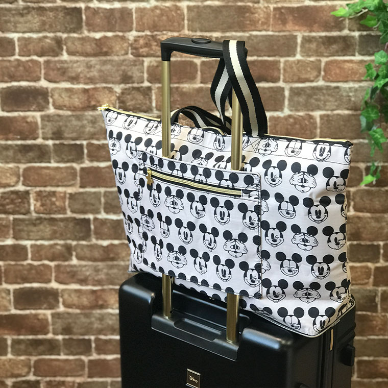 付与 10 オフクーポン 7月31日23 59まで トートバッグ ディズニー柄 ミッキーマウス シフレハピタス 折りたたみ トート 舟形 Tonna Com