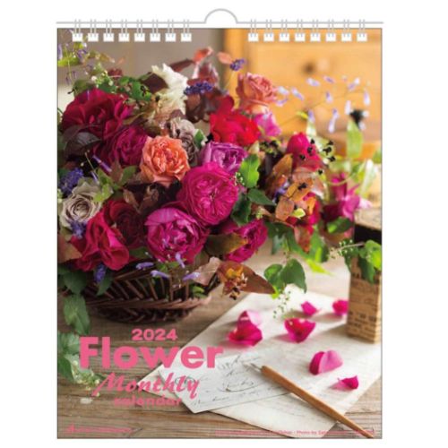 Flowerマンスリー2024 Calendar