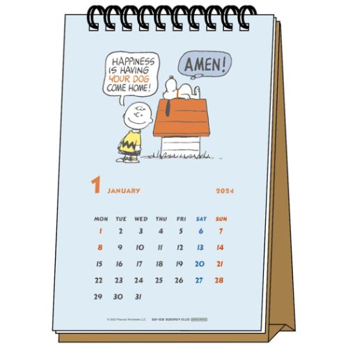 スヌーピー ヴィンテージ卓上カレンダー