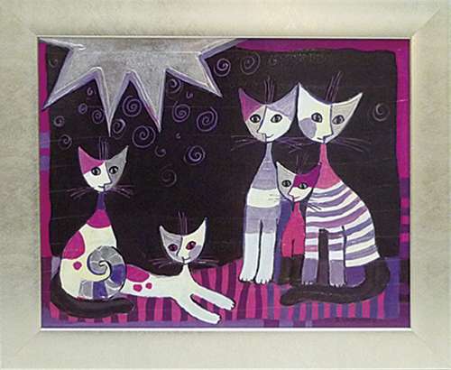 楽天市場】アートパネル 猫 絵画 ロジーナ オーストリア「ヴィータ