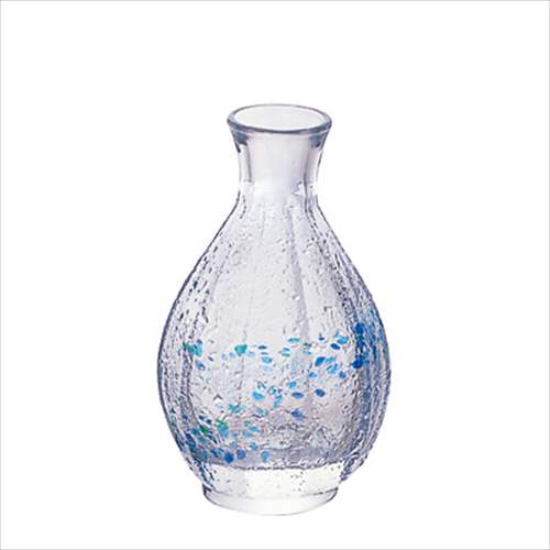 【ポイント10倍 & クーポン！】取寄品 花つづり 酒器 ガラス徳利 大 6本セット F-70081 アデリア 150ml 食器 国産石塚硝子