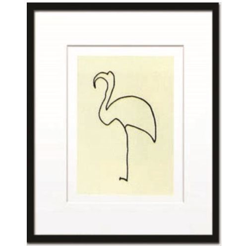 デザイナーズアート Le flamand rose Silkscreen Pablo Picasso インテリア アート 美工社 壁掛け 額付き シルクスクリーン 取寄品 マシュマロポップ