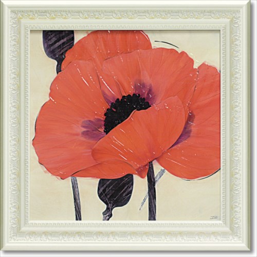 【ポイント10倍 & クーポン！】絵画 額縁つき Art Frames イグズーベラントポピー フラワー アート アイボ IVO 花 額付 ポスター インテリア 雑貨 取寄品 マシュマロポップ