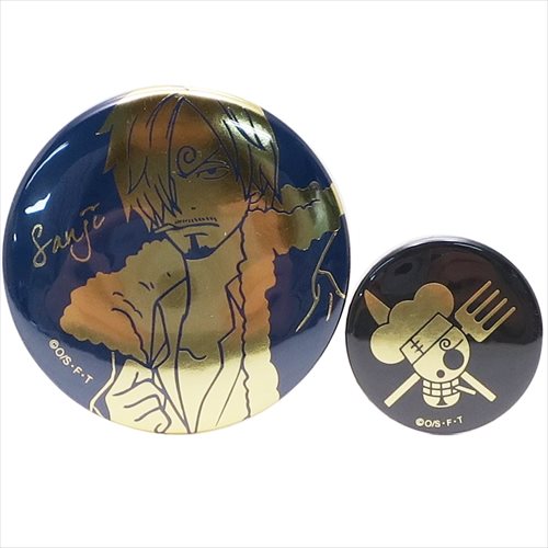 箔押しカンバッジ2個セット サンジ One 缶バッジセット ワンピース ヴィンテージデザイン Piece ジェイエム 箔押しカンバッジ2個セット サンジ One 缶バッジセット ワンピース ヴィンテージデザイン Piece ジェイエム