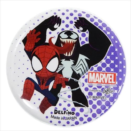 楽天市場 スパイダーマン ヴェノム 缶バッジ 56mmカンバッジ グルヒル マーベル デルフィーノ コレクション雑貨 プチギフト キャラクター グッズ メール便可 シネマコレクション ガールズ雑貨通販マシュマロポップ
