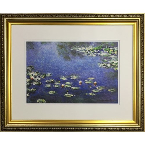 Famous Artist Seriese モネ 睡蓮 クロード モネ 名画 額装品 ギフト 装飾インテリア 取寄品 マシュマロポップ｜ガールズ雑貨通販マシュマロポップ