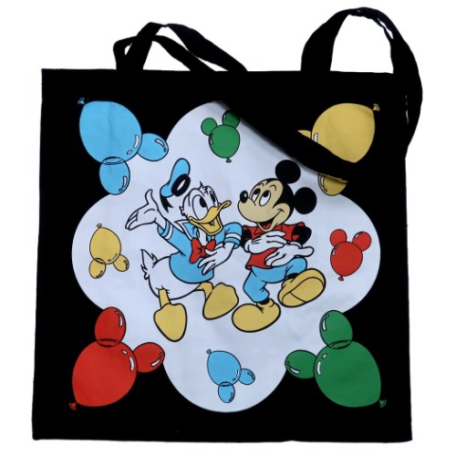 楽天市場 エコバッグ カラー 風船 ミッキー ドナルド ショッピングバッグ ディズニー スモールプラネット ノスタルジカシリーズ お買い物かばん ティーンズ ジュニア マシュマロポップ ガールズ雑貨通販マシュマロポップ