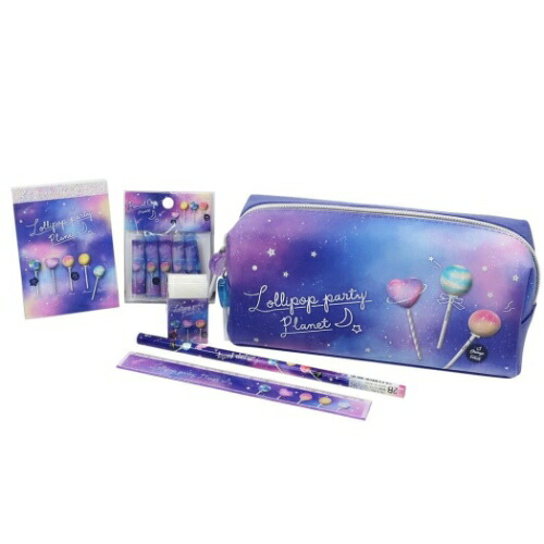 楽天市場 6点 文具セット Lollipop Party 可愛い文房具セット プレゼント 女の子向け おしゃれ 小学生 中学生 子供会 景品 クラックスまとめ買いグッズマシュマロポップ ガールズ雑貨通販マシュマロポップ