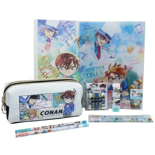 楽天市場 文房具セット 名探偵コナン 8点文具セット プレゼント 女の子 男の子 子供会 景品 まとめ買い クラックス マシュマロポップ ガールズ雑貨通販マシュマロポップ