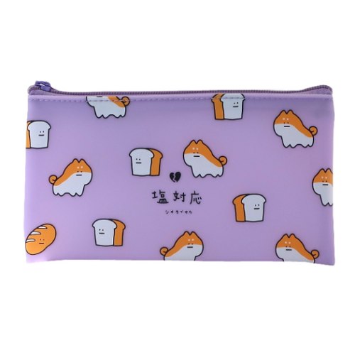 楽天市場 フラット ペンポーチ ペンケース あたおかすてーしょなりー しばいぬ 塩対応 Q Lia 筆箱 おもしろ雑貨 メール便可 マシュマロポップ ガールズ雑貨通販マシュマロポップ