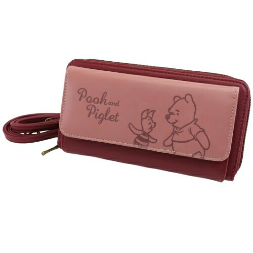 ショルダーウォレット くまのプーさん 型押し お財布ポシェット ディズニー アートウエルド 長財布 マシュマロポップ Cooltonindia Com
