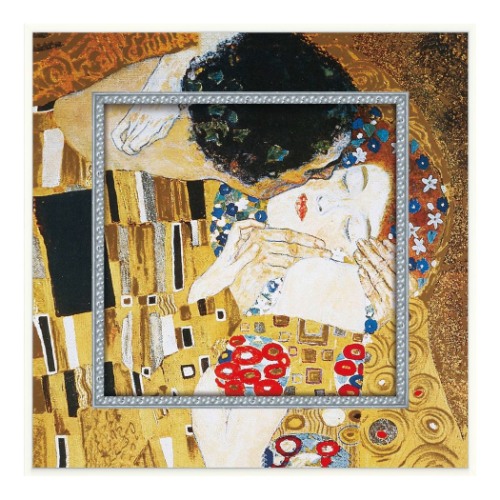 【ポイント10倍 & クーポン！】名画 クリムト ビッグアート S ミュージアムアートコレクション ザ キス ユーパワー BA-05016 ギフト 額付き インテリア 取寄品 マシュマロポップ