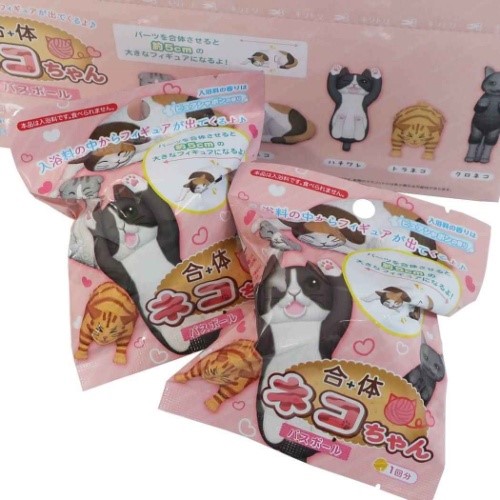 バスボール 24個入box 合体ネコちゃん バス用品 入浴剤 ピュアシャボンの香り ピュアシャボンの香り Boxセット おもしろ雑貨 まとめ買い サンタン おもしろ雑貨 マシュマロポップ バスボール 24個入box 合体ネコちゃん 入浴剤 ピュアシャボンの香り Boxセット まとめ買い