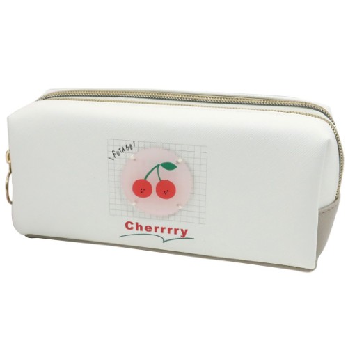 楽天市場 ペンケース 筆箱 ツインファスナー ペンポーチ ふたごチェリー カミオジャパン 新入学 新学期準備文具 かわいい 女の子 小学生 中学生 高校生 マシュマロポップ ガールズ雑貨通販マシュマロポップ