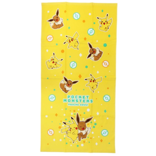 楽天市場 Jumbo ビーチタオル ポケットモンスター レジャー バスタオル ピカチュウ イーブイ エンジョイズ ポケモン 林タオル サマーレジャー用品 マシュマロポップ ガールズ雑貨通販マシュマロポップ