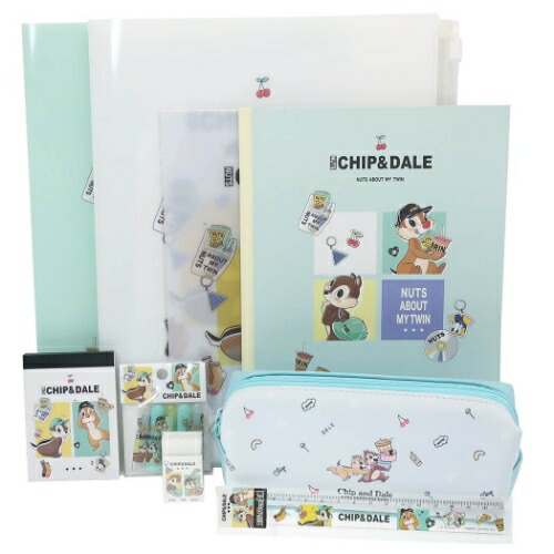 楽天市場 文房具セット チップ デール 9点文具セット プレゼント ディズニー 小学生 中学生 女の子向け クラックス マシュマロポップ ガールズ雑貨通販マシュマロポップ