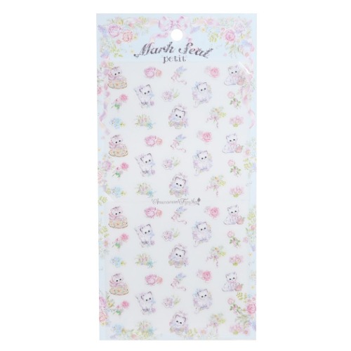 楽天市場 シールシート 飴ノ森ふみか プチマークシール フラワー クローズピン ゆめかわいい ガーリーイラスト メール便可 マシュマロポップ ガールズ雑貨通販マシュマロポップ