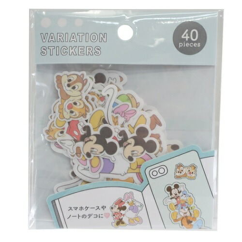 楽天市場 フレークシール ミッキー フレンズ バリエーションステッカーズ ディズニー クラックス 40枚入り デコレーション メール便可 マシュマロポップ ガールズ雑貨通販マシュマロポップ