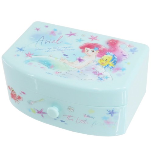 楽天市場 アクセサリーケース リトルマーメイド 引き出し付き ジュエリーボックス アリエル サニーデイズ ディズニープリンセス ティーズファクトリー 小物入れ 収納用品 プレゼント マシュマロポップ ガールズ雑貨通販マシュマロポップ