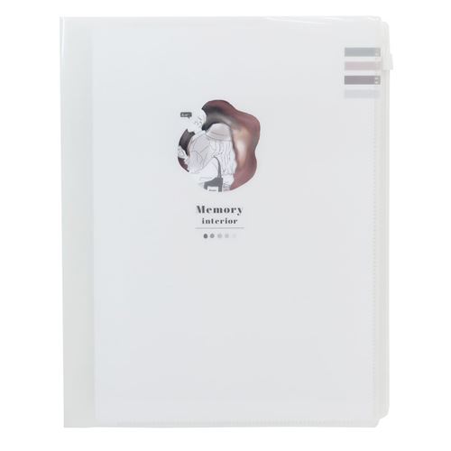 メモリーインテリア ポケットファイル ジップファスナー付6ポケットa4クリアファイル ハグ Q Lia 新学期準備雑貨 かわいい マシュマロポップ 工場直送