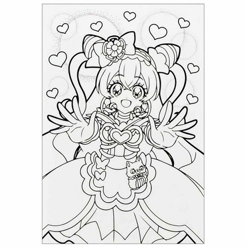 100 安い 知育玩具 デリシャスパーティ プリキュア セイカの A6 ちっちゃぬりえ サンスター文具 女の子 塗り絵 ぬり絵 アニメメール便可 マシュマロポップ Qdtek Vn
