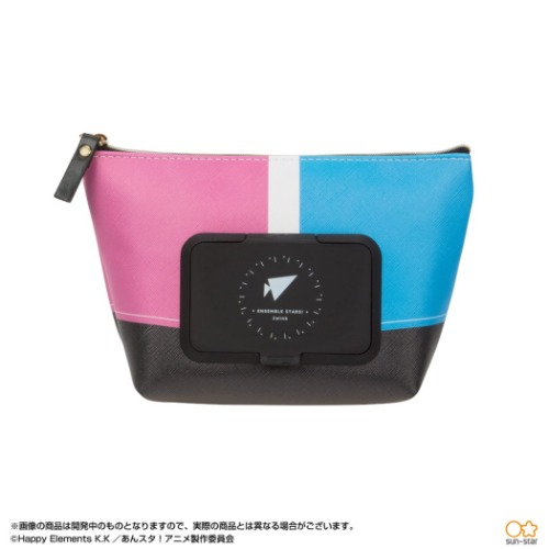 seepo あんさんぶるスターズ シートケース付き 機能性ポーチ 2wink サンスター文具 コスメポーチ 化粧ポーチ 小物入れ アニメ マシュマロポップ画像
