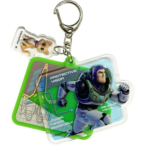 人気商品の キーリング バズライトイヤー スライドアクリルキーホルダー ディズニー インロック コレクション雑貨 メール便可 マシュマロポップ Qdtek Vn