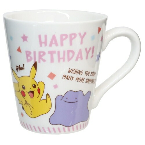 最安値に挑戦 マグカップ ポケモン メッセージマグ ピカチュウ メタモン Happy Birthday ティーズファクトリー プレゼント マシュマロポップ Qdtek Vn