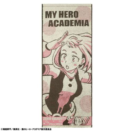フェイスタオル 僕のヒーローアカデミア ジャガードロングタオル 無重力 ゼログラビティ 少年ジャンプ 丸眞 新生活雑貨 アニメメール便可 マシュマロポップ画像