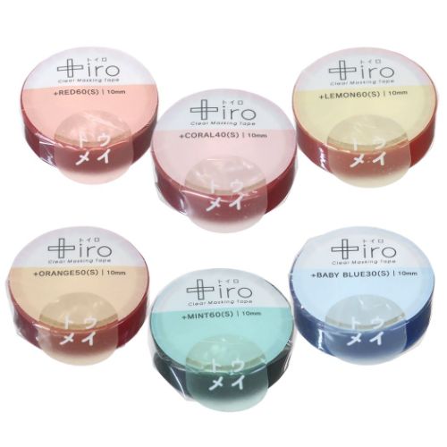 楽天市場】透明マステ 10mm マスキングテープ トイロ ＋iro S
