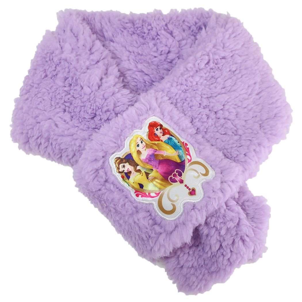 ウォーマー雑貨 ディズニープリンセス マフラー アップリケver ディズニー ニシオ キッズ 子供 女の子 防寒 マシュマロポップ い出のひと時に とびきりのおしゃれを
