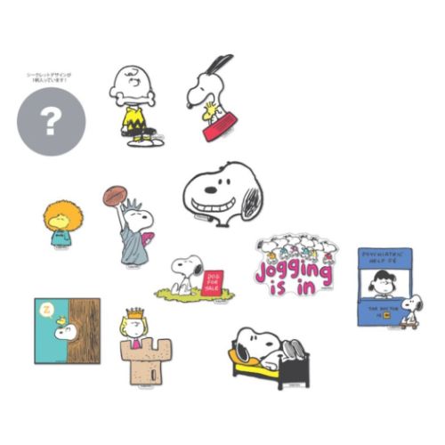 【ポイント10倍 & クーポン！】ダイカットシール スヌーピー 貼ってはがせるステッカー 全12種 36個入セット PEANUTS PLAY WITH COLORS4 ピーナッツ サンスター文具 コレクション雑貨 まとめ買い マシュマロポップ