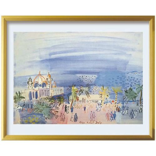 【ポイント10倍 & クーポン！】アートポスター ラウル デュフィ Raoul Dufy Le casino de Nice 1934 美工社 額付き ギフト インテリア 取寄品 マシュマロポップ