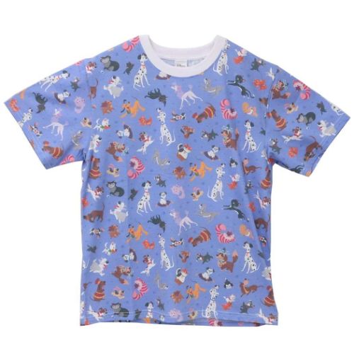 Tシャツ キャッツ＆ドッグス T-SHIRTS いっぱい パターン Lサイズ XLサイズ ディズニー スモールプラネット 半袖 メール便可 マシュマロポップ画像