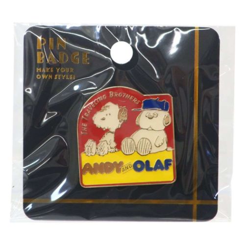 楽天市場】スヌーピー ピンバッジ ピンズ アンディ＆オラフ ピーナッツ