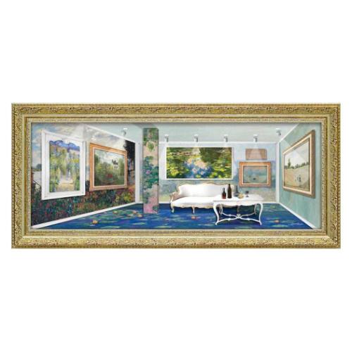 【ポイント10倍 & クーポン！】名画 白石 創多 オマージュアート モネのアートギャラリー ユーパワー ST-18001 店舗ディスプレイ ホームデコレーション インテリア 取寄品 マシュマロポップ