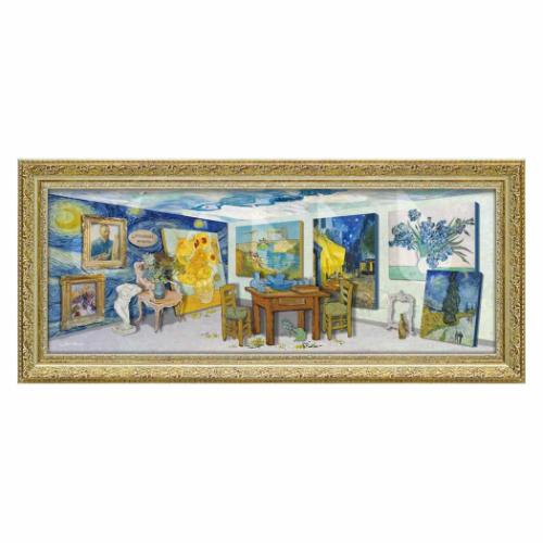 【ポイント10倍 & クーポン！】名画 白石 創多 オマージュアート ゴッホのアートアトリエ ユーパワー ST-18003 店舗ディスプレイ ホームデコレーション インテリア 取寄品 マシュマロポップ