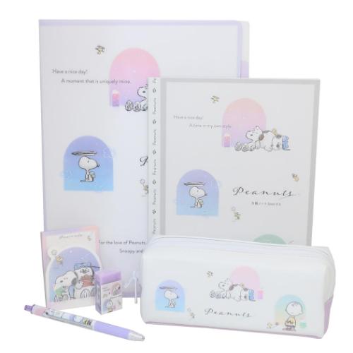 【楽天市場】文具セット スヌーピー 6点文房具セット BEAUTIFUL SKY ピーナッツ カミオジャパン 新学期準備文具 マシュマロポップ ...