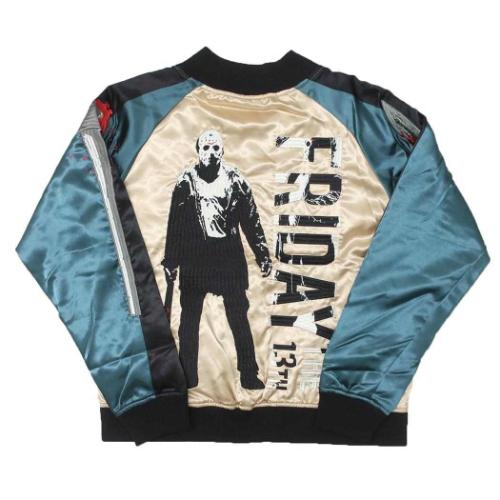 【ポイント10倍 & クーポン！】スカジャン 13日の金曜日 アウター クリスタルレイク Friday the 13th 丸眞 プレゼント 映画 マシュマロポップ